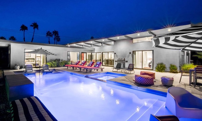 Palm Springs House | Palms at Park Heated Pool, Spa, Views Featured in Dwell