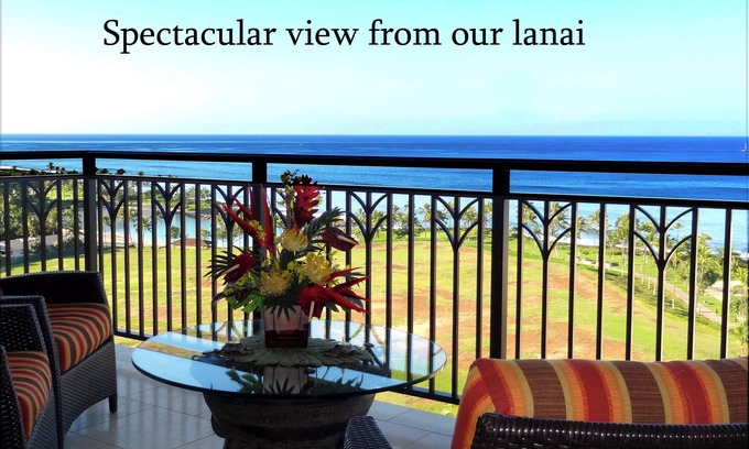Ko Olina Condo | Panoramic Ocean view 15th Fl Private Penthouse Beach Villas Ko Olina - End unit