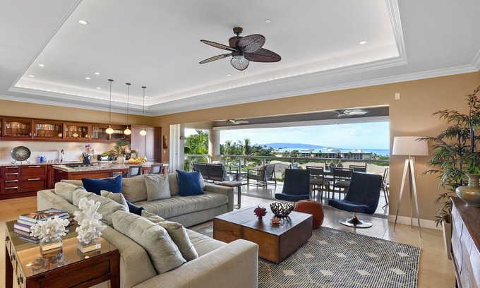 Wailea House | Panoramic Views - Fourth Row Ho'olei - One of a Kind 112-4