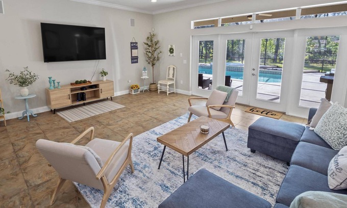 Indian Trails House | Paradise Palms Pool Home | Palm Coast | Close To The Beach | Dog Friendly | Game Room| Large Home