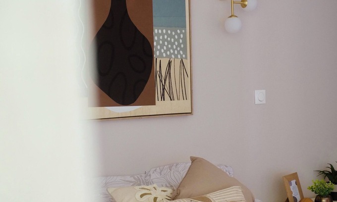 Grand-Bourg Apartment | Parenthèse, T1 with balcony and backyard. Private beach and pool access
