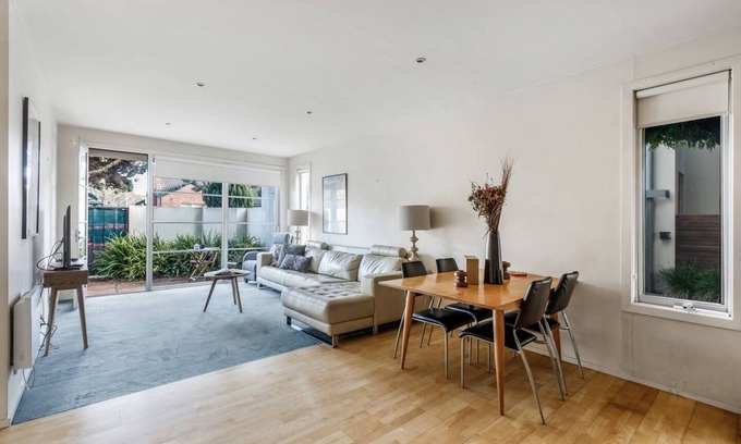 Richmond Apartment | Patio Charm in Buzzing Richmond with Parking