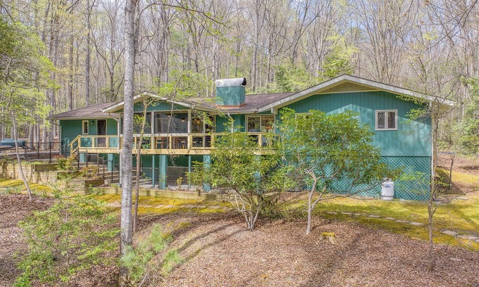 Pisgah Forest House | Peaceful Dog-Friendly Cottage in Pisgah Forest with 1+ Acre of Green Space