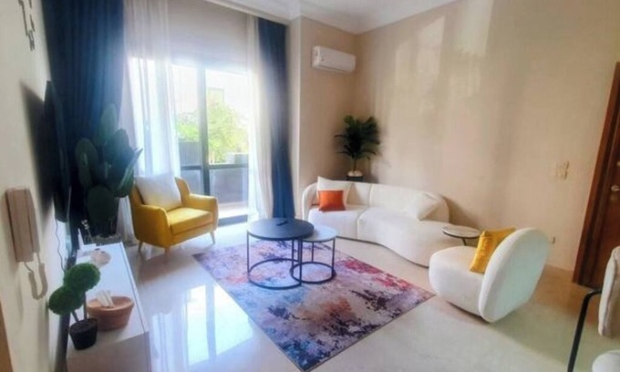 New Cairo Apartment | Peaceful Patio “ 2BR at AUC & Westin Hotel”