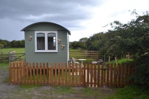 Woodhorn House | Peaceful Shepherd's Hut next to Horse Field