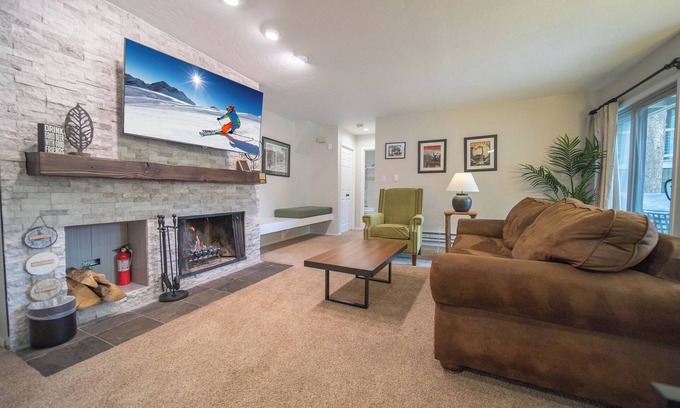 Keystone Condo | Peaceful w/Wood Burning Fireplace, Patio