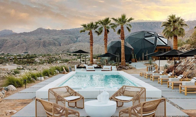Palm Desert House | Perch – Rare Resort-Style Geo Dome w/Pickleball Redefining Group Travel Experience