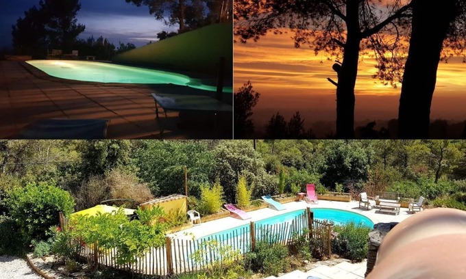 Saumane-de-Vaucluse Villa | PERCHED ON THE SIDE OF THE MOUNTAIN AMAZING VIEW OF LUBERON AND THE ALPILLES