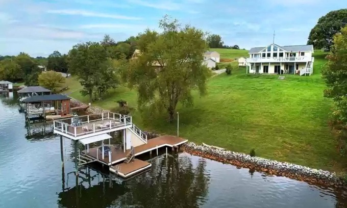 Goodview House | Pet Friendly-180 Feet of breathtaking shoreline on peaceful Smith Mountain Lake!