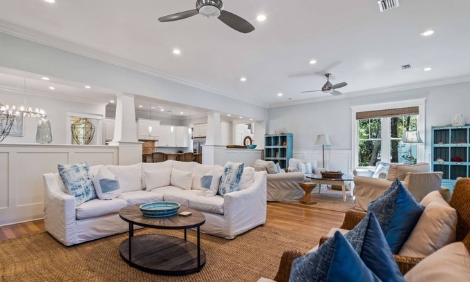 Cottage District House | PetFriendly Gem By Gulf w Cart and Luxe Amenities