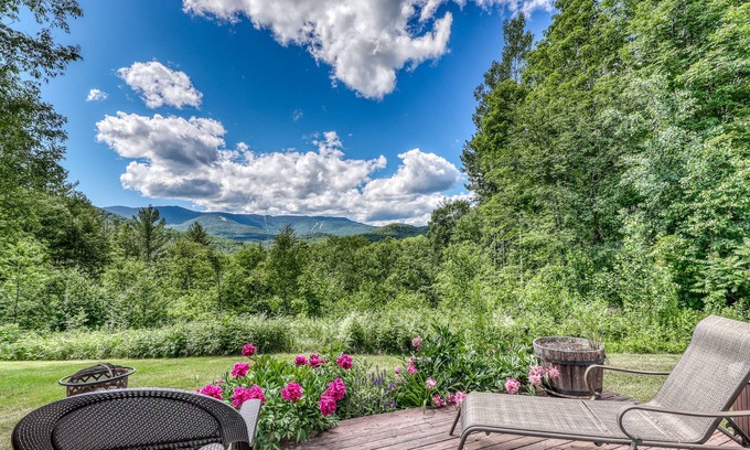 Warren Cottage | Picturesque dog-friendly cottage with kitchen, mountain view & deck- near skiing