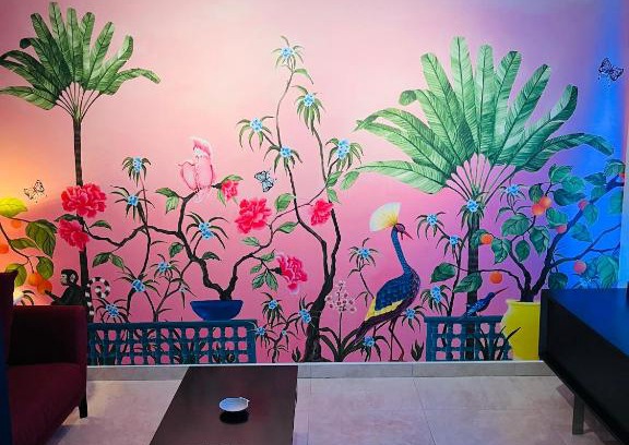 Reims Apartment | Pink Tropical Champagne