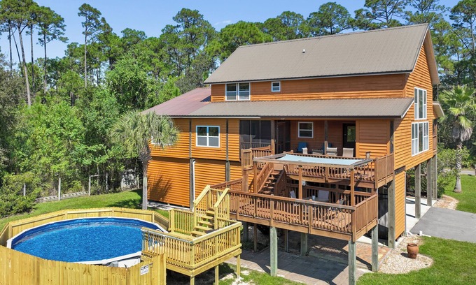 Pass Christian House | Pool, Boat Ramp, Games, Pass Christian Waterfront Sleeps 18 Guests 6 Bedrooms