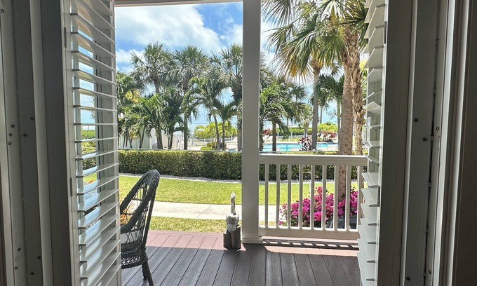 Islamorada House | Pool Front Home with Ocean Views at Anglers Reef in Islamorada and Slip.