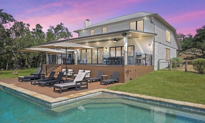Austin House | Pool, Patio - Luxury Estate w/Hill Country Views