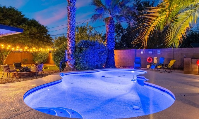 Melrose Paradise House | Poolside Oasis Heated Pool, Game Room & Grill