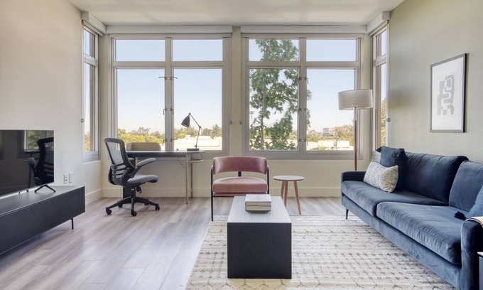 Mountain View Apartment | Premium Mountain View 2BR w/Gym & Lounge, nr Highways, by Blueground
