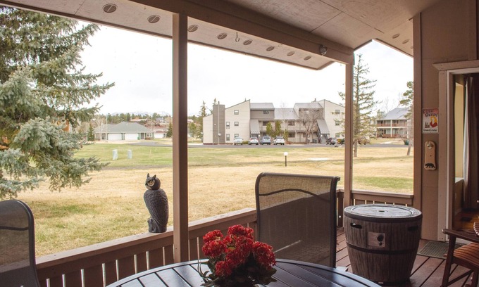 Pagosa Springs Condo | Pristine Pines: Bright Uptown Condo w/Cozy Fireplace, Large Deck, Mountain Views, Walk to Amenities