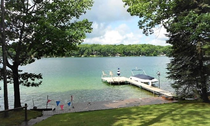 Mancelona House | Pristine Waterfront Vacation Home On Desirable All-Sports Big Twin Lake