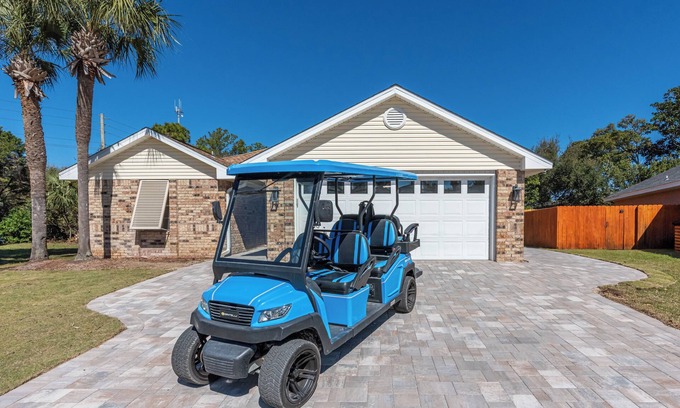 Seaspray House | Private Beach Access~6 Seat Golf Cart~Updated and Added Baths~Community Pool