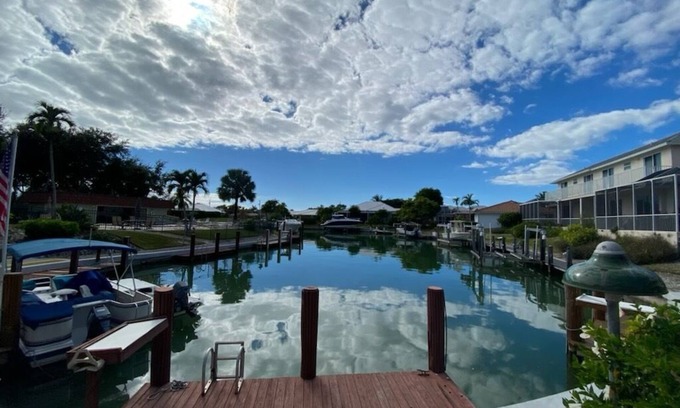 Marco Island House | Private Beach FREE Parkng Waterfront townhouse w/canal view & multiple balconies
