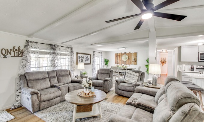 Andalusia House | Private Dock + Fire Pit: Point A Lake Retreat!