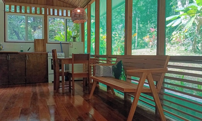 San Ignacio Cabin | Private forest view cabin w/AC, 2 beds-restaurant and car rental on site.