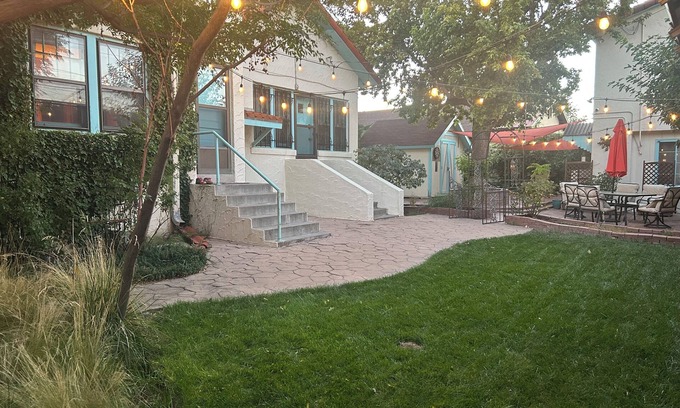 Silver Hill Apartment | 🏈🏀 Private Garden Suite in Historic Home - walk to UNM Football+Basketball!