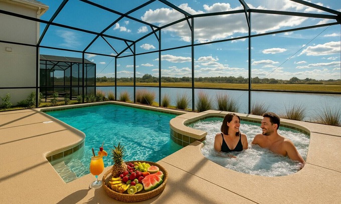 Kissimmee Apartment | Private Heated Pool~Water View~Resort Fun~Near Disney