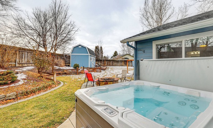 Southeast Boise House | Private Hot Tub & Backyard: Boise Family Home