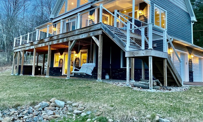Diamond Point House | Private Lakeview House Lake George- 4BR 4.5BA with Hot Tub