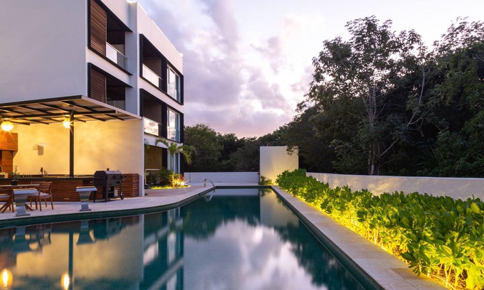 Akumal Apartment | Private Modern Jungle View PH Apartment, in natural, quit, safe location .