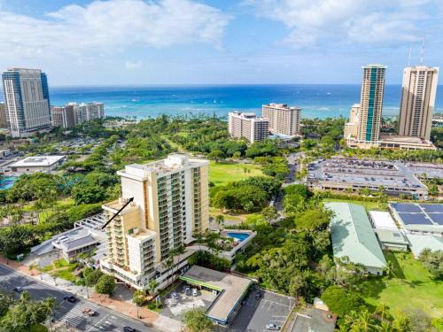 Waikiki Hotel | Private owned studio at Luana Hotel, partial ocean & city view, and no resort or extra fees!