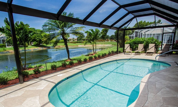 Falcons Glen House | Private Pool Home - Lanai with Southern Exposure and Sunset View