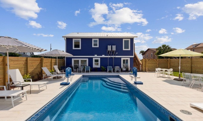Ocean Cay House | Private Pool/Pool House, 4BR 5 Bath, 300 steps to beach, pet friendly, Sleeps 14