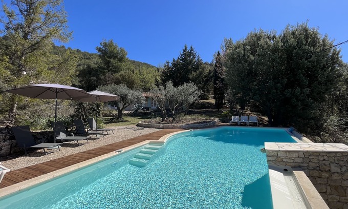 Claviers Villa | Private villa with private pool (14m x 4m) and garden with rural panoramic views