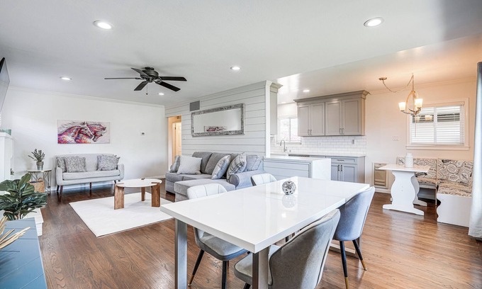 Hayward House | Private Zen Garden + Fireplace: Chic Hayward Oasis