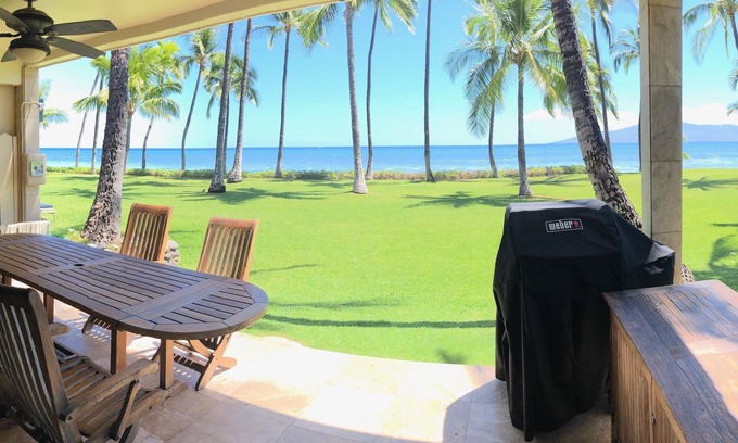 Historic Lahaina Front Street House | Puamana Ocean Front Tropical Paradise 226-1