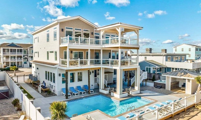 Sandbridge House | Pura Vida | Oceanfront | Private Pool, Hot Tub, and Dog Friendly