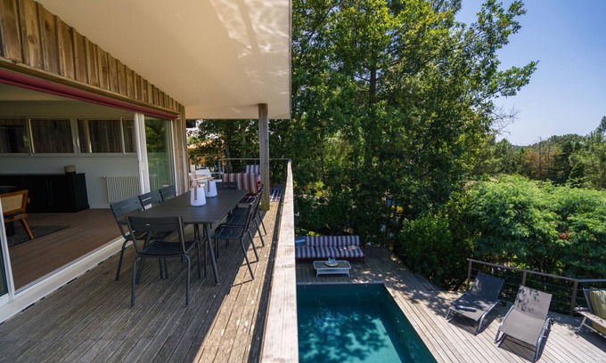 Pyla-sur-Mer Villa | Pyla - Atypical family villa - Panoramic view