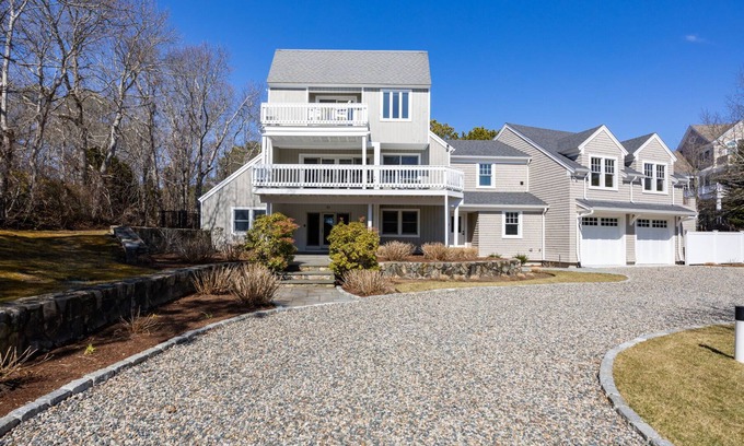 Mashpee House | Quaint Beach House with AC, Pool, Hot tub area, Fire Pit, and Ocean Views