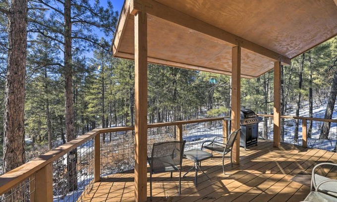 Pagosa Springs House | Quiet Cottage with Hot Tub Backs up to Natl Forest
