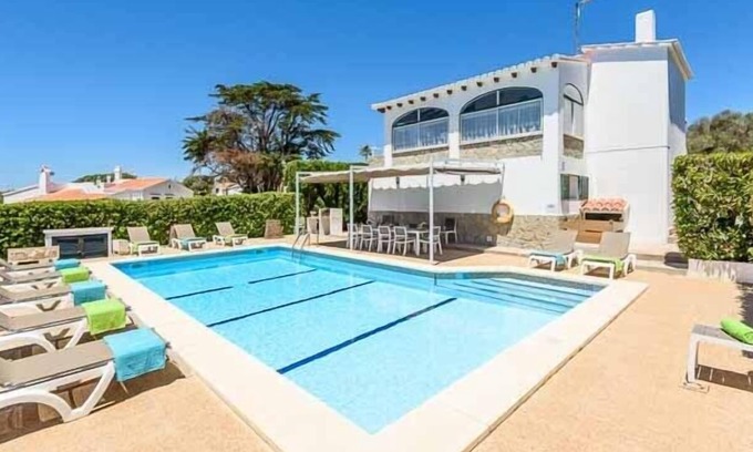 Binibeca Villa | R 5027 Villa Nerissa with Comfortable Seating, Dishwasher & Brick Built BBQ.