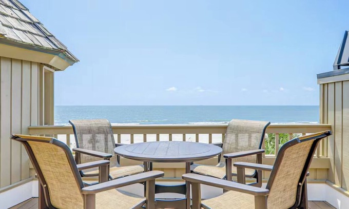 Beach Lagoon House | Rare, Luxury Oceanfront Turtle Lane Club Townhome with Rooftop Patio!