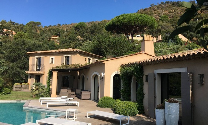 Le Rayol House | RAYOL CANADEL SUPERB VILLA SEA VIEW HEATED POOL PETANQUE COURT