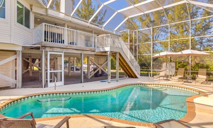 Sanibel House | Ready for Guests ! Four Bedroom Pool Home Close to West Gulf Beaches !