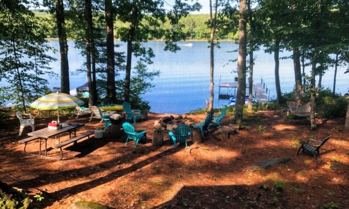 Naples House | Recently Rebuilt Year Round Waterfront home on Sebago Cove, With Private Dock.