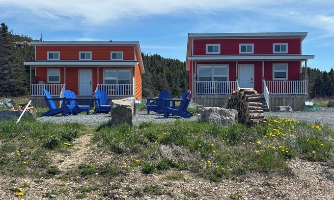 Twillingate Cottage | Red & Orange Jellybeans: Great ocean views and sunsets a short walk to town.