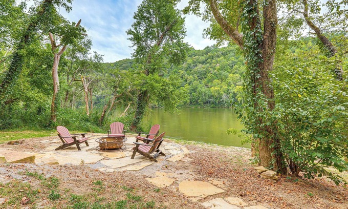 Mountain View Cabin | Relax on the River: Modern Mountain View Escape!