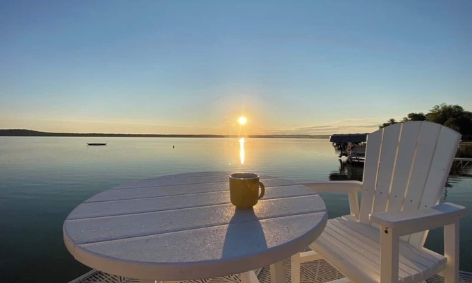 Lake Township House | Relax with the whole family at this peaceful 4 bedroom, 1.5 bath on Big Platte Lake